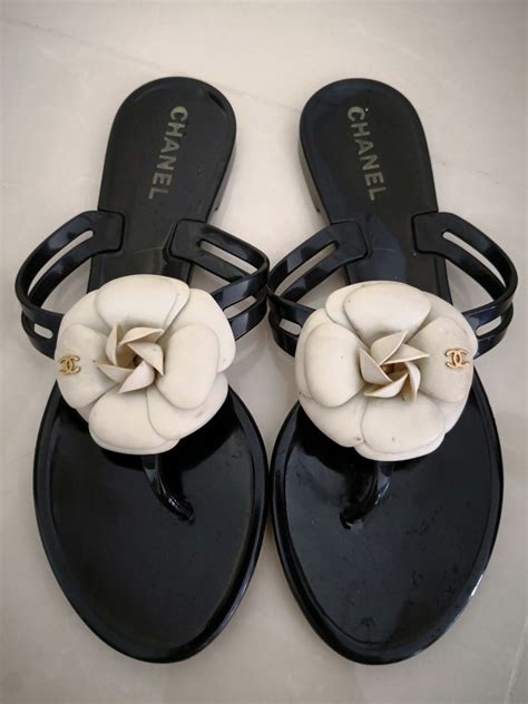 buy chanel jelly sandals|flat chanel sandals women.